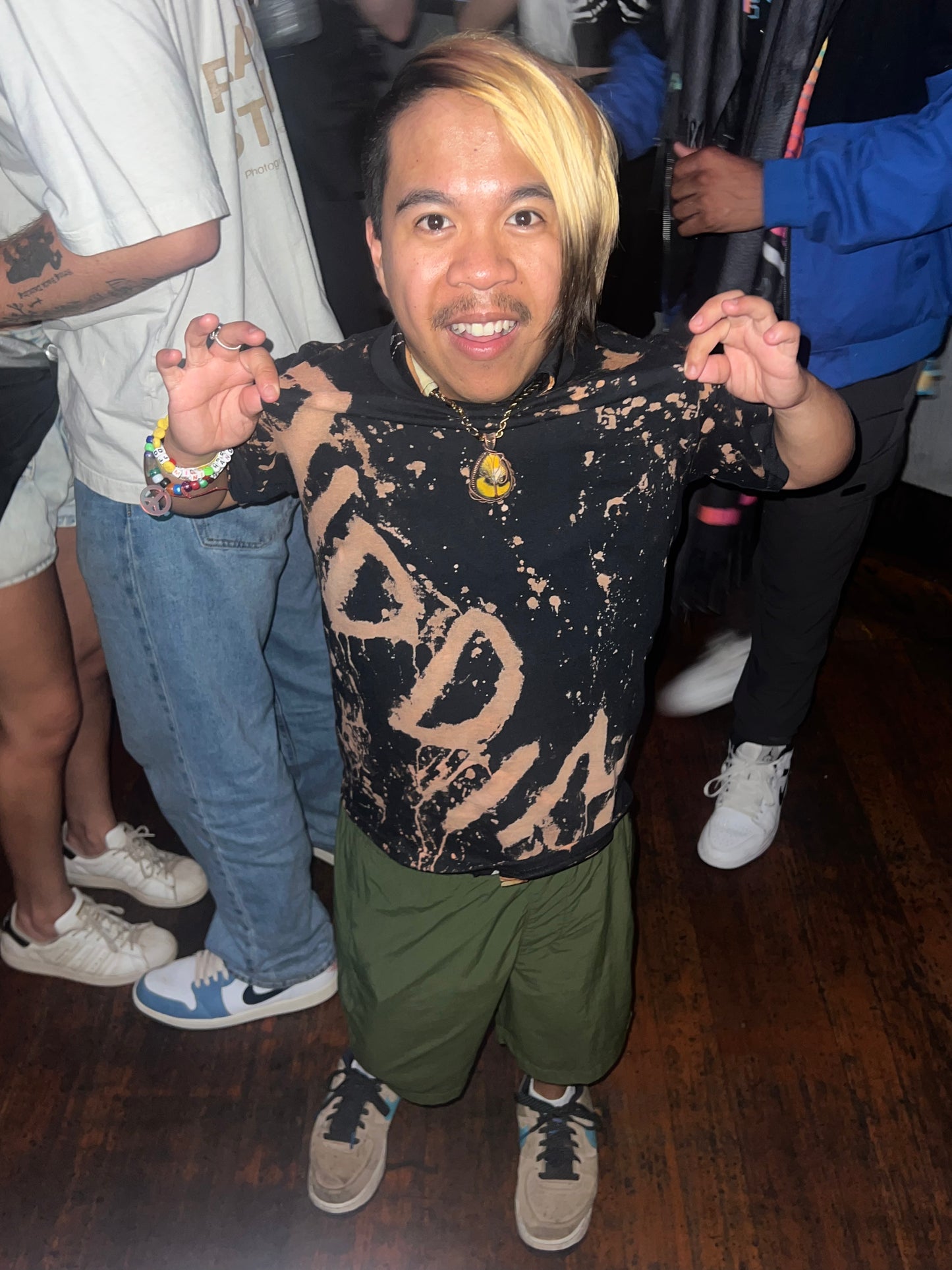 Riddim SF Bleach Black Cotton T