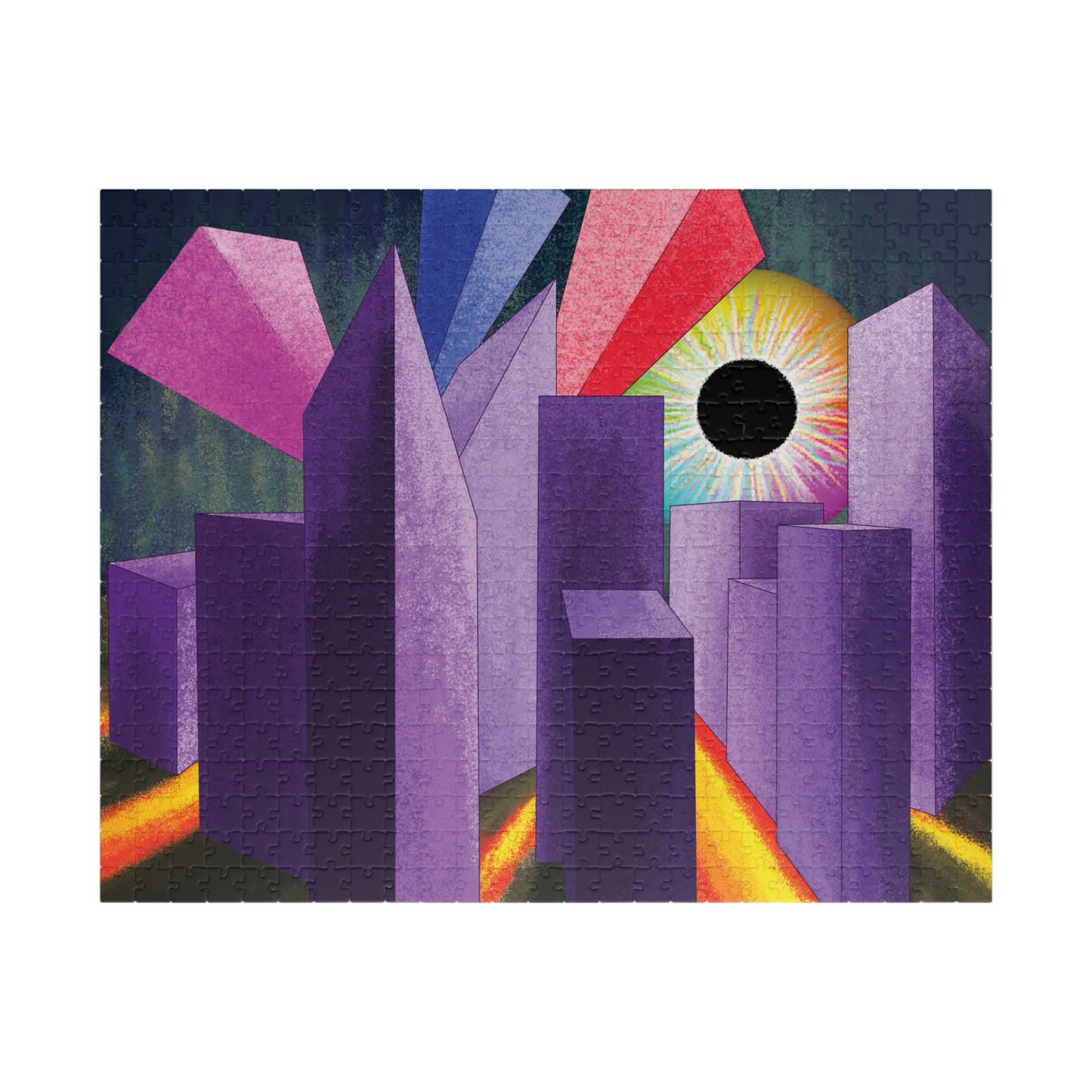 Psyber City Puzzle Cardboard Box(110, 252, 500, 1014-piece)