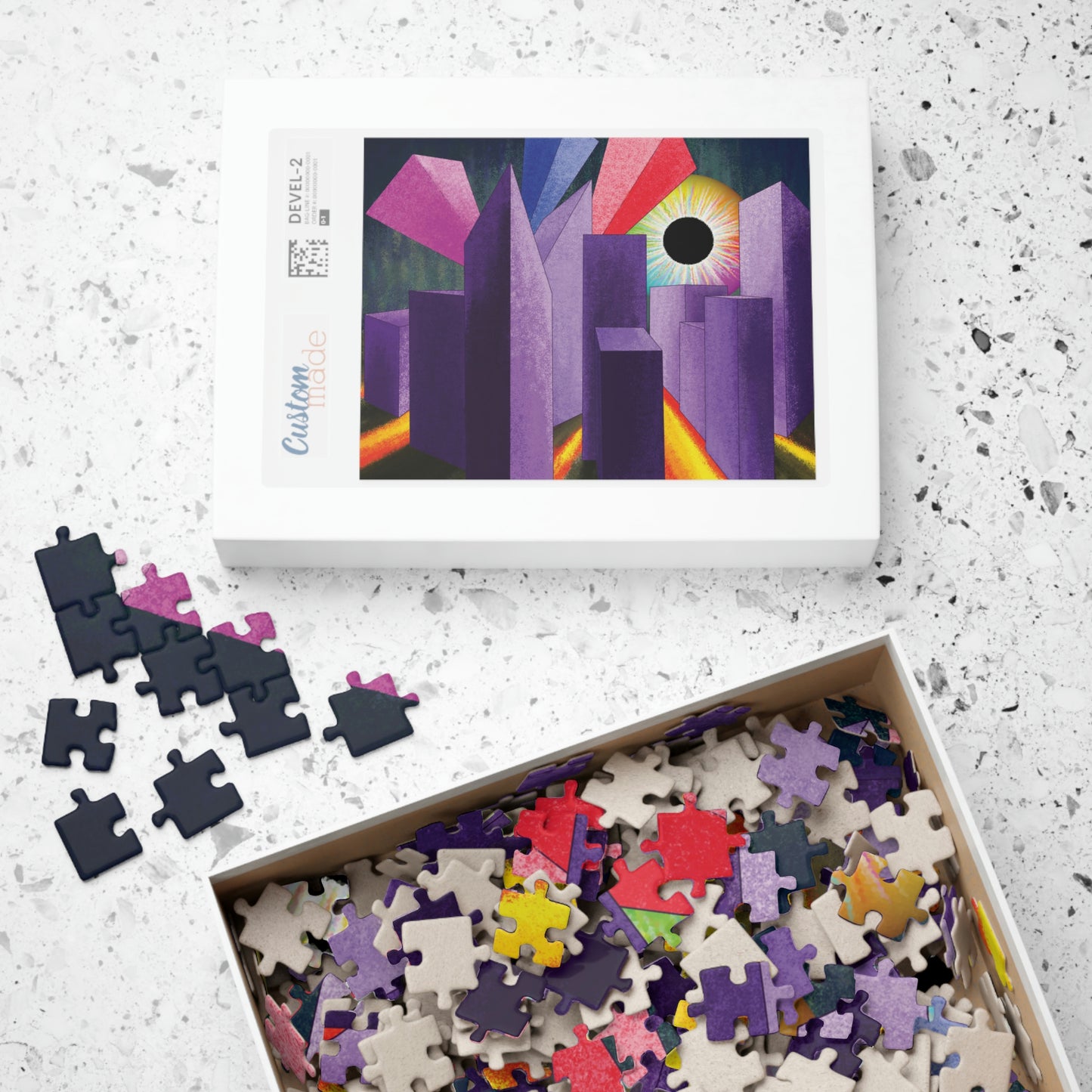 Psyber City Puzzle Cardboard Box(110, 252, 500, 1014-piece)