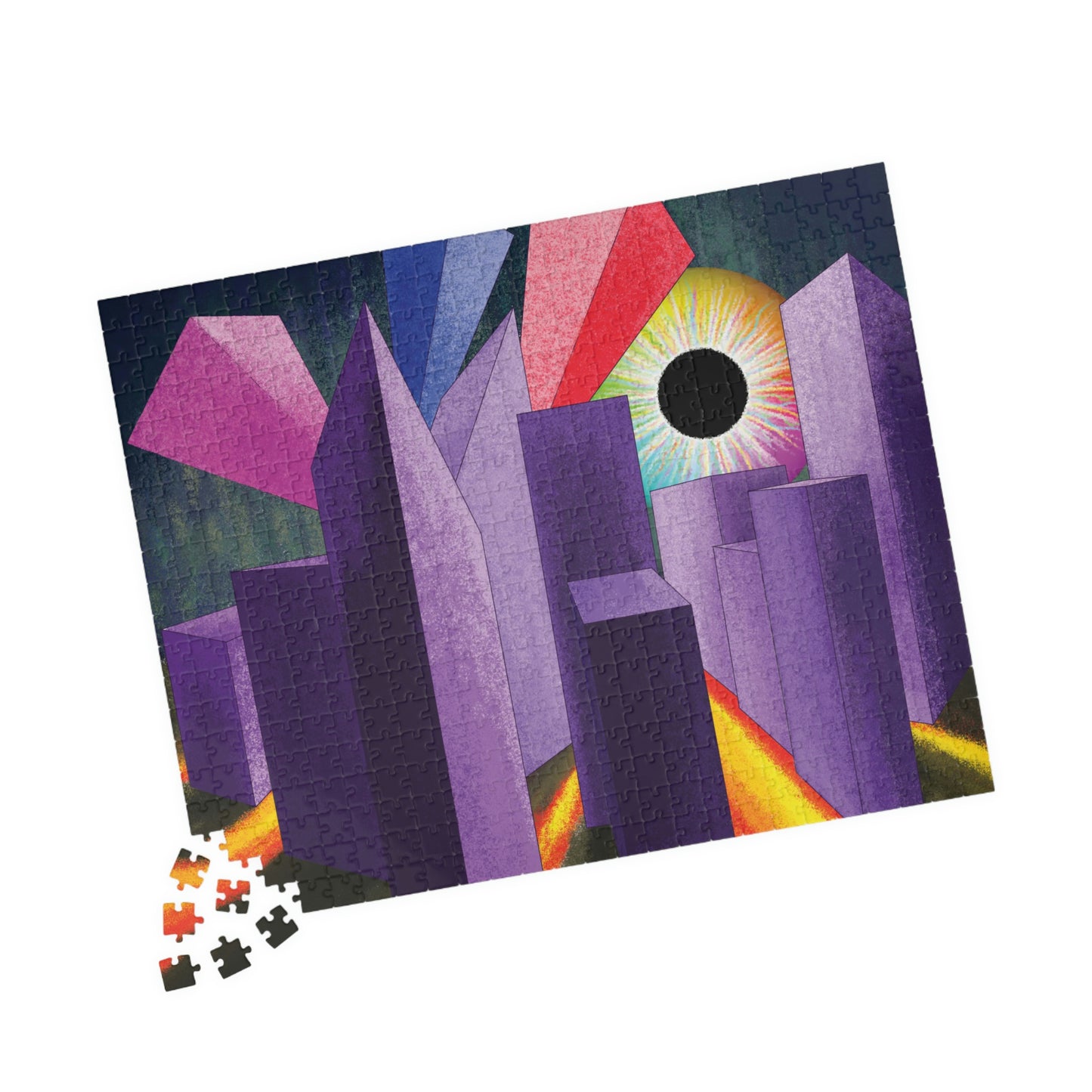 Psyber City Puzzle Cardboard Box(110, 252, 500, 1014-piece)