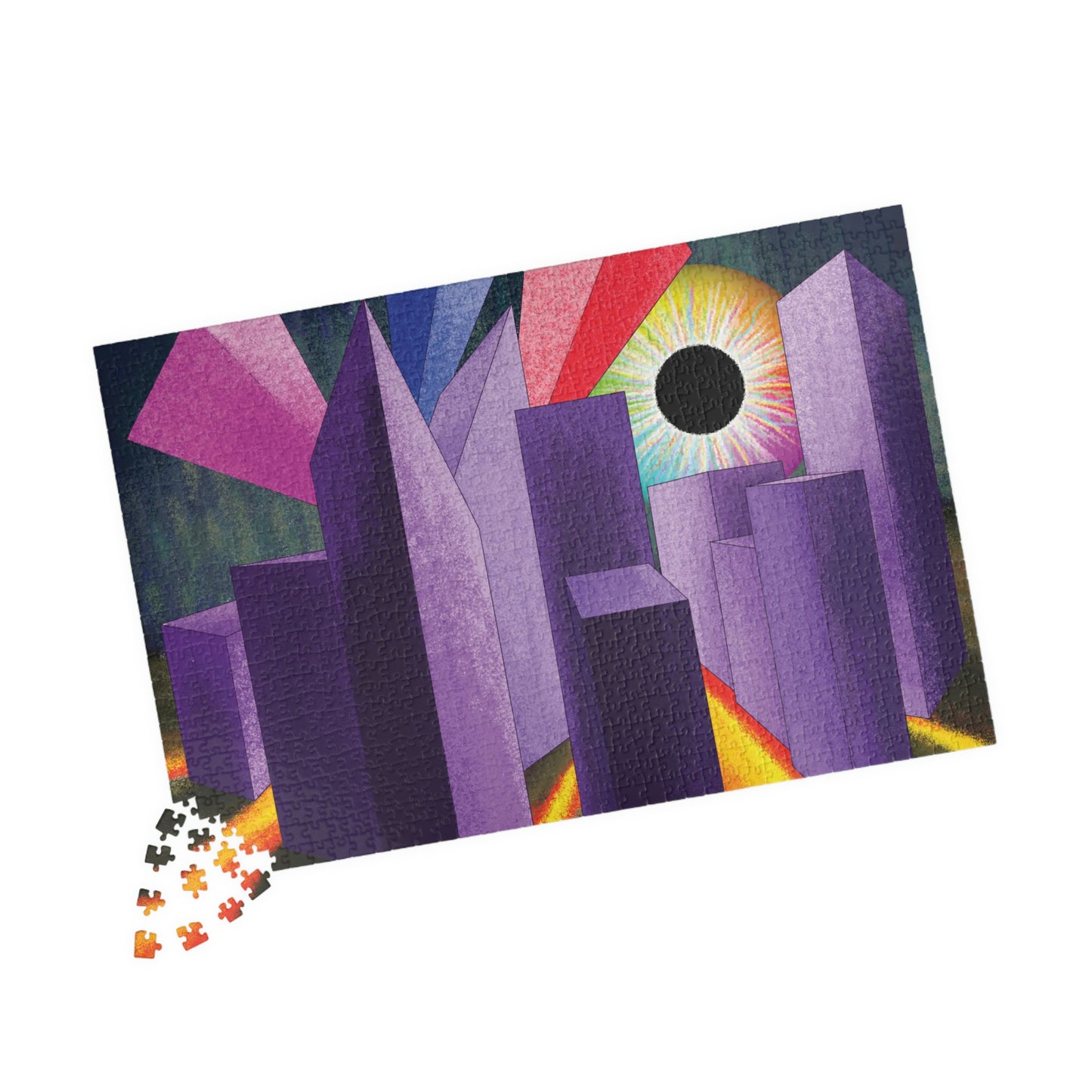 Psyber City Puzzle Cardboard Box(110, 252, 500, 1014-piece)