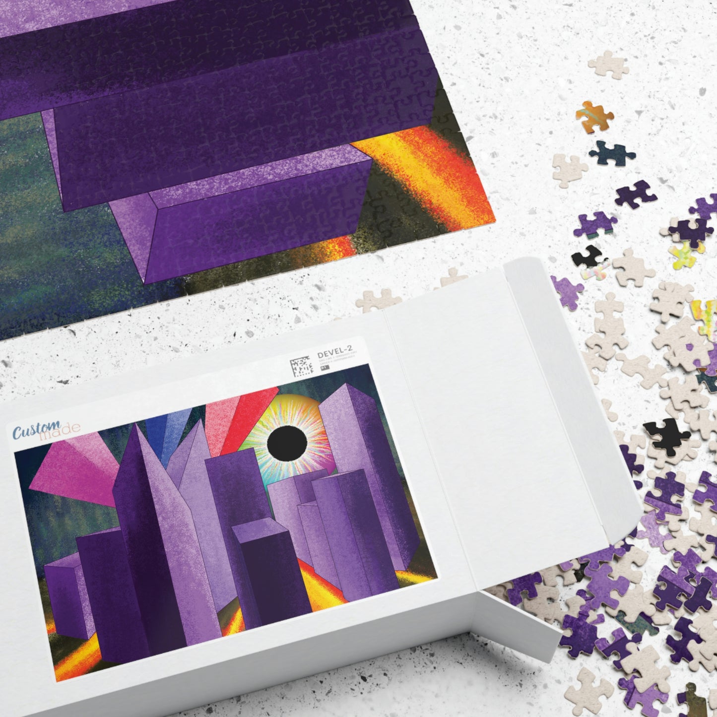 Psyber City Puzzle Cardboard Box(110, 252, 500, 1014-piece)