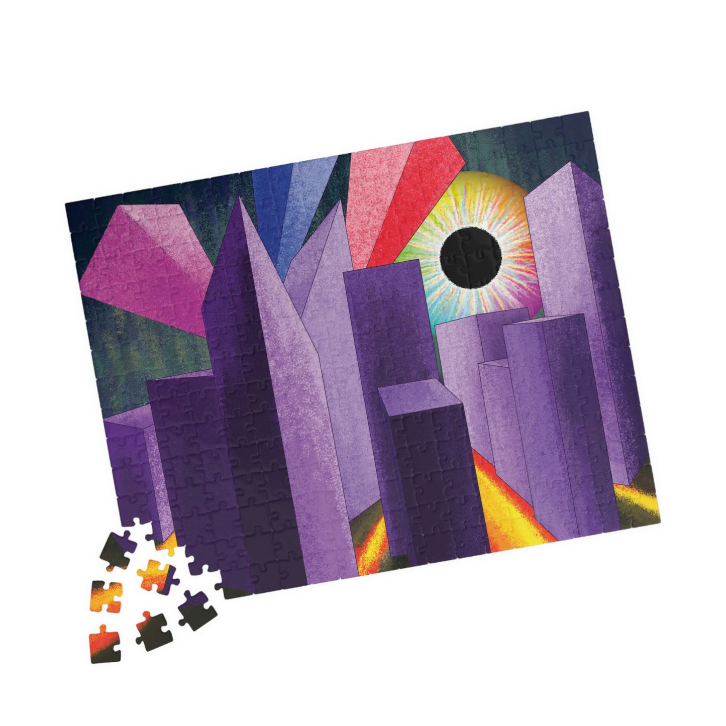 Psyber City Puzzle Cardboard Box(110, 252, 500, 1014-piece)