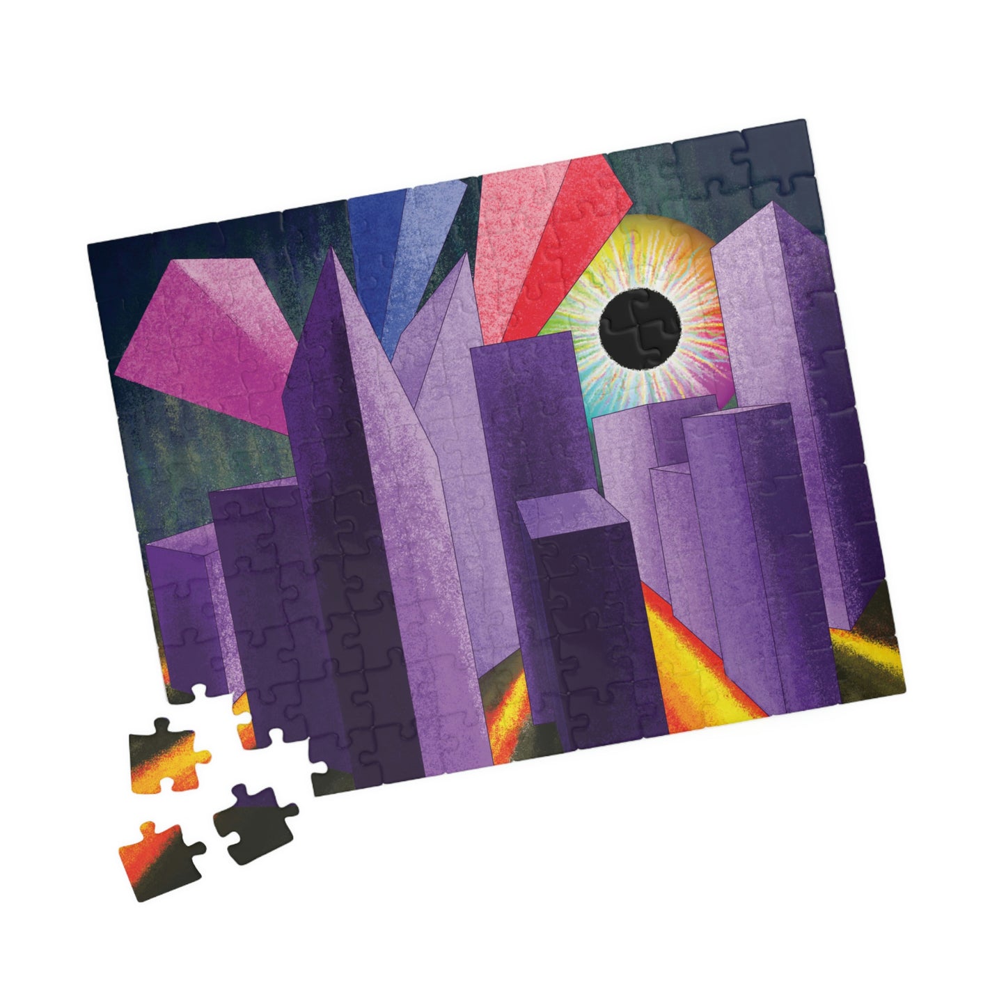 Psyber City Puzzle Cardboard Box(110, 252, 500, 1014-piece)