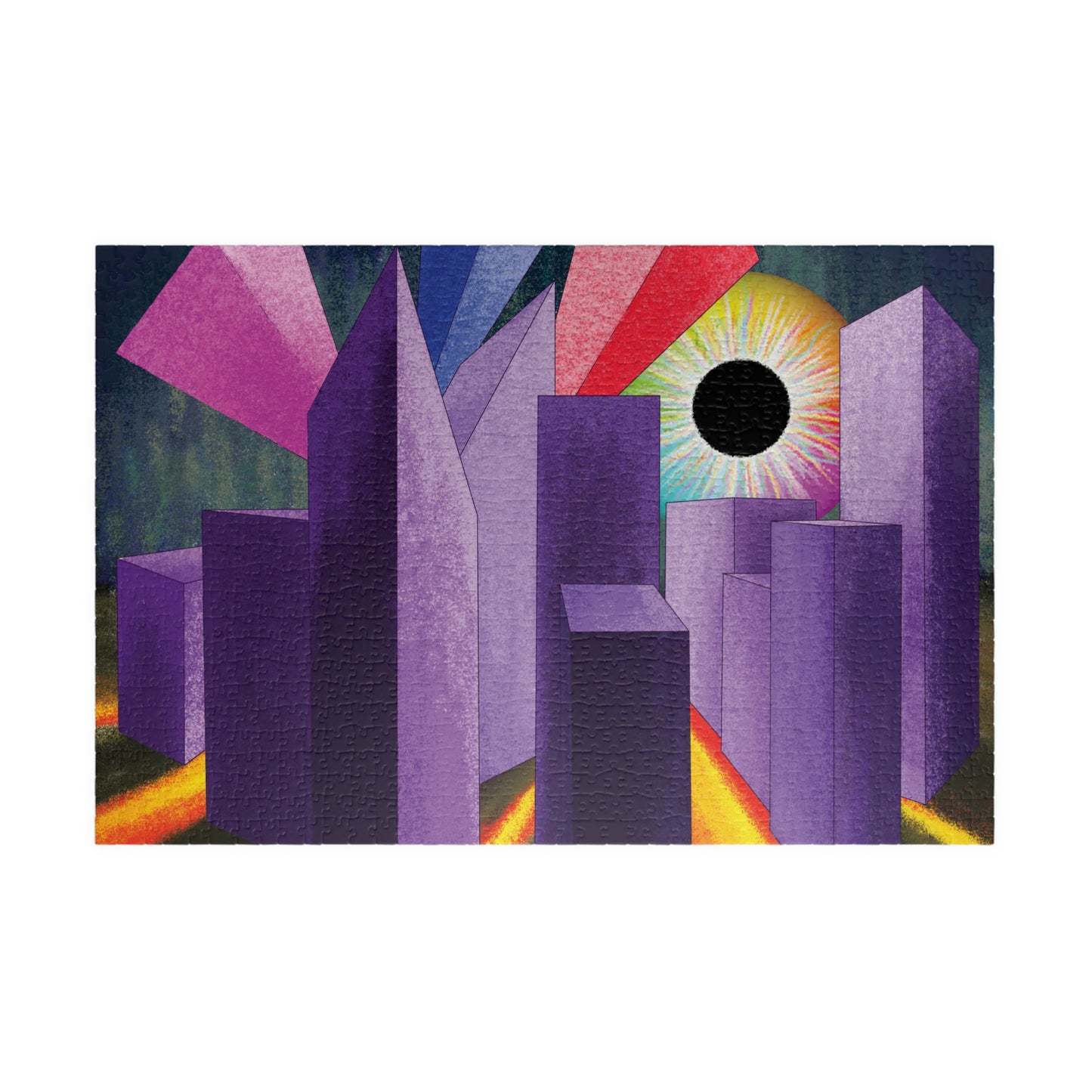 Psyber City Puzzle Cardboard Box(110, 252, 500, 1014-piece)